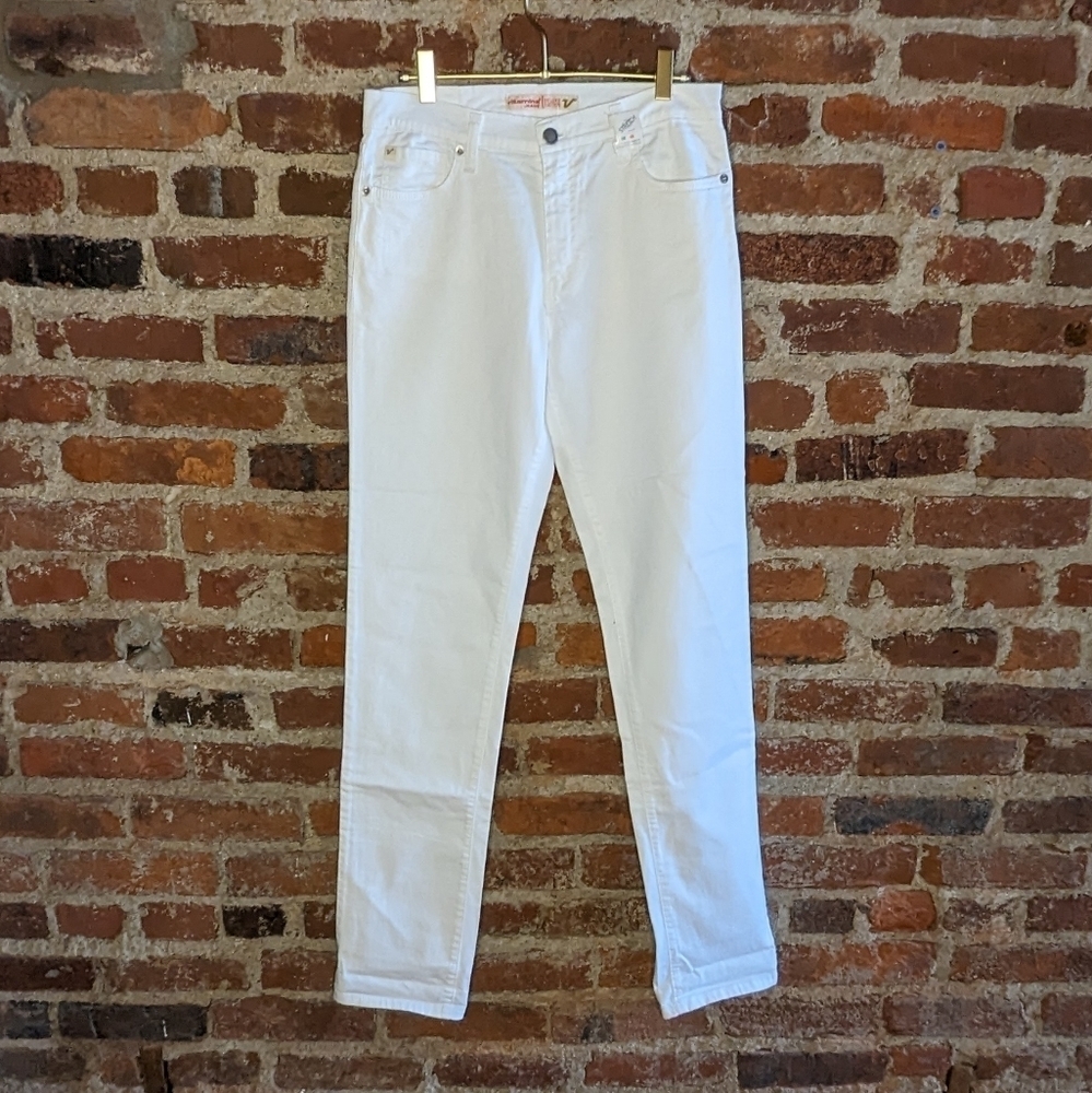 NWT‎ Vitamin A Size 44 White Stretch Deluxe Edition Jeans w/ 33" Inseam